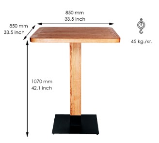 Стіл барний Lugano casual HoReCa