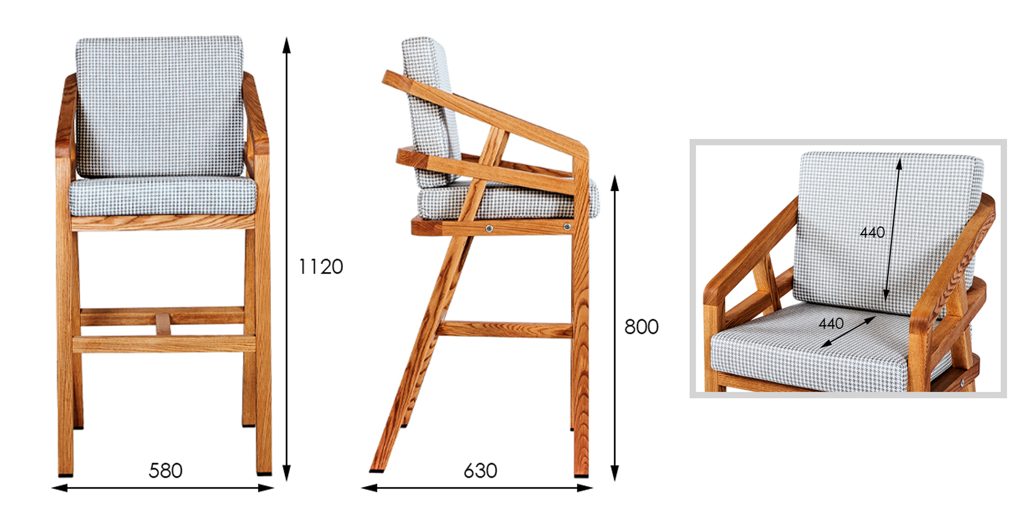 Барний стілець Lugano