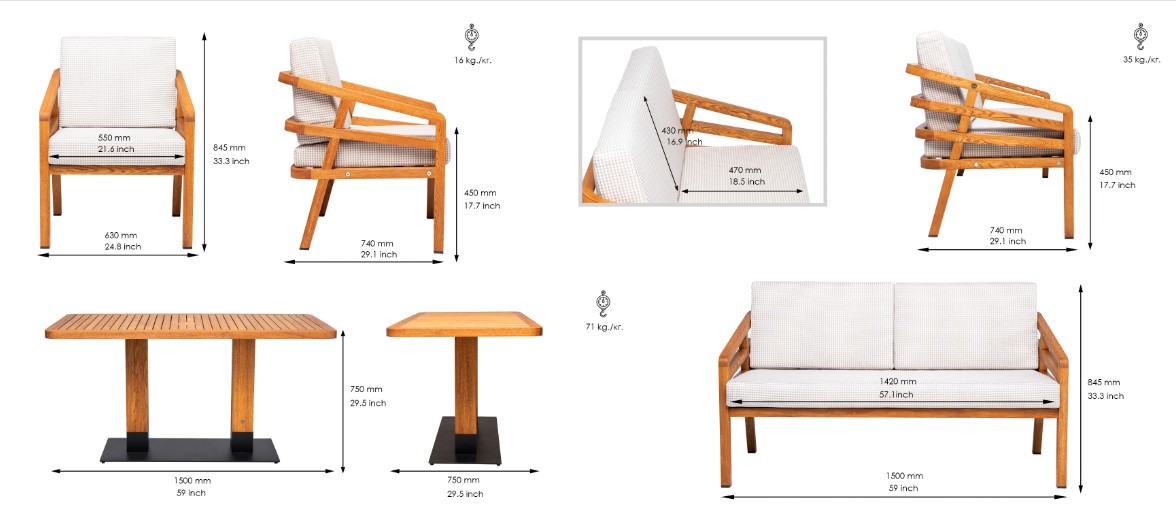 Lugano dinner set Family